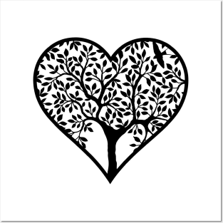 Family Tree Heart Posters and Art